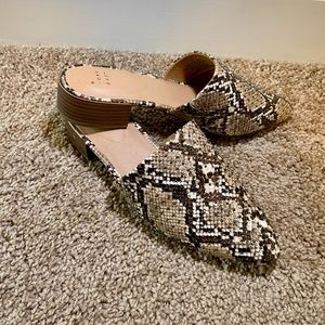 A New Day Studded Faux Snake Skin Slides